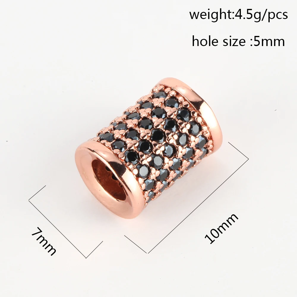 Разделительные бусины для изготовления ювелирных изделий золотые трубки