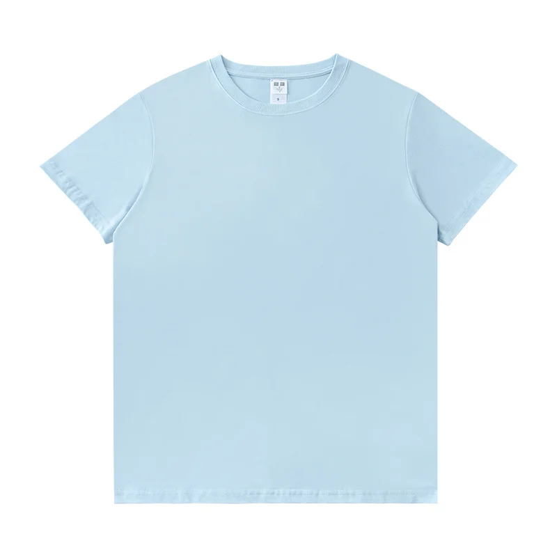 

DTM2500 летние мужские футболки 250 г тяжелый хлопок премиум класса с начесом парные модные городские Новые Дизайнерские повседневные однотонн...