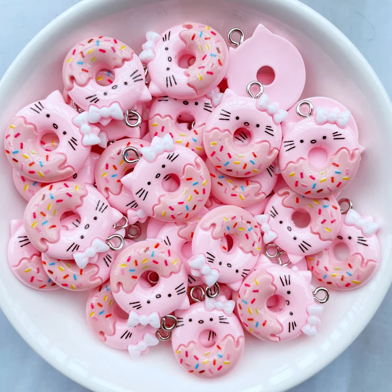 

12 шт. новый милый мультяшный торт, пончики, брелок, ожерелье, подвеска «сделай сам», декоративные аксессуары B38