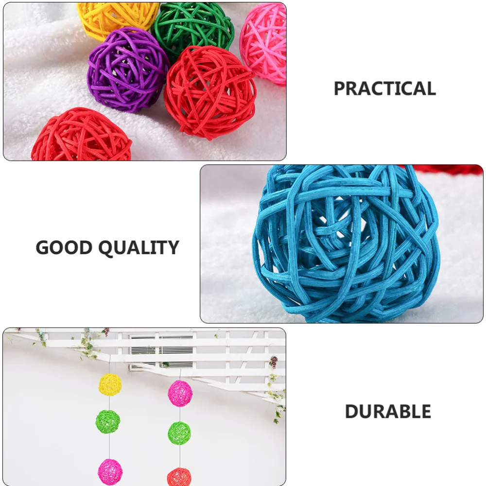 

50PCS 3CM Parrot Chew Rattan Multi-purpose DIY Decorative Rattan