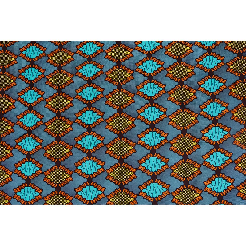 2019 Latest Fashion African 100% Cotton Gray Print Fabric Veritable Ankara Real Wax 6Yardslot | Аксессуары для одежды