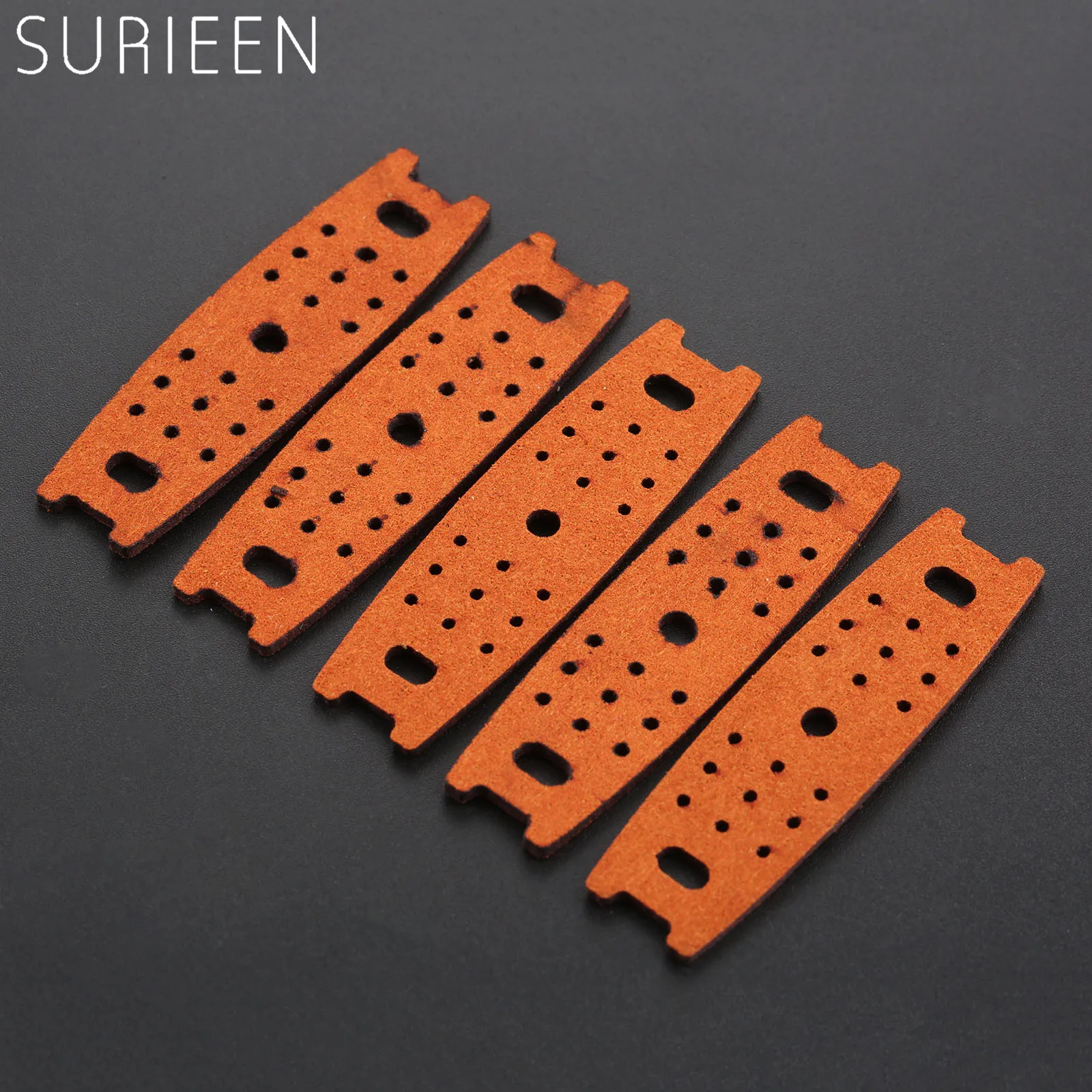 5 шт. коричневая Рогатка сумка из микрофибры кожа + мульти отверстие Открытый