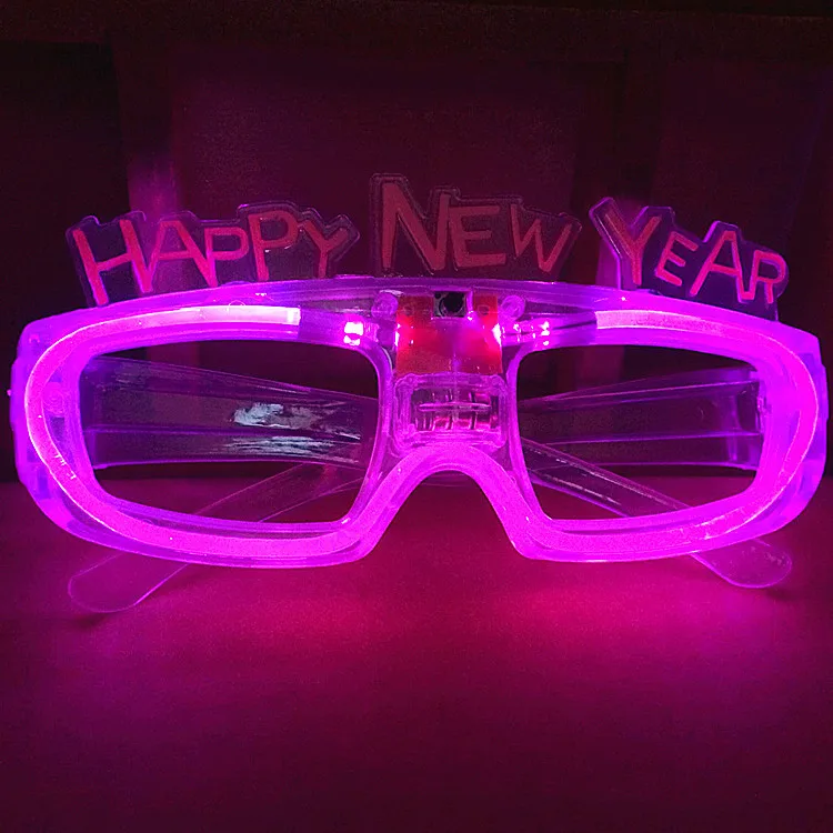 

Ball Party Luminous Glasses New Year Happy Cold Light LED Glasses Christmas Gift Glowing Toy