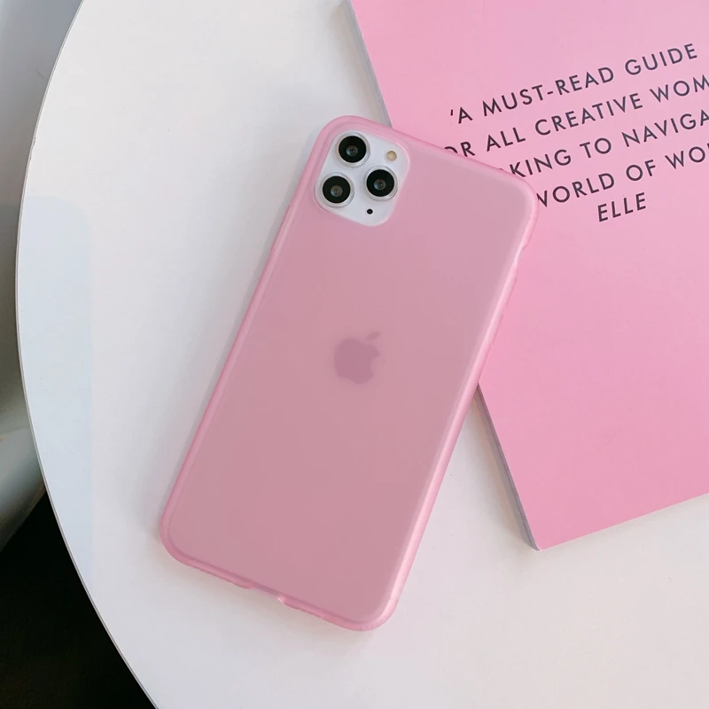 Прозрачный мягкий жидкий силиконовый чехол Макарон цвета из ТПУ для iPhone 6 6s 7 8 Plus 10