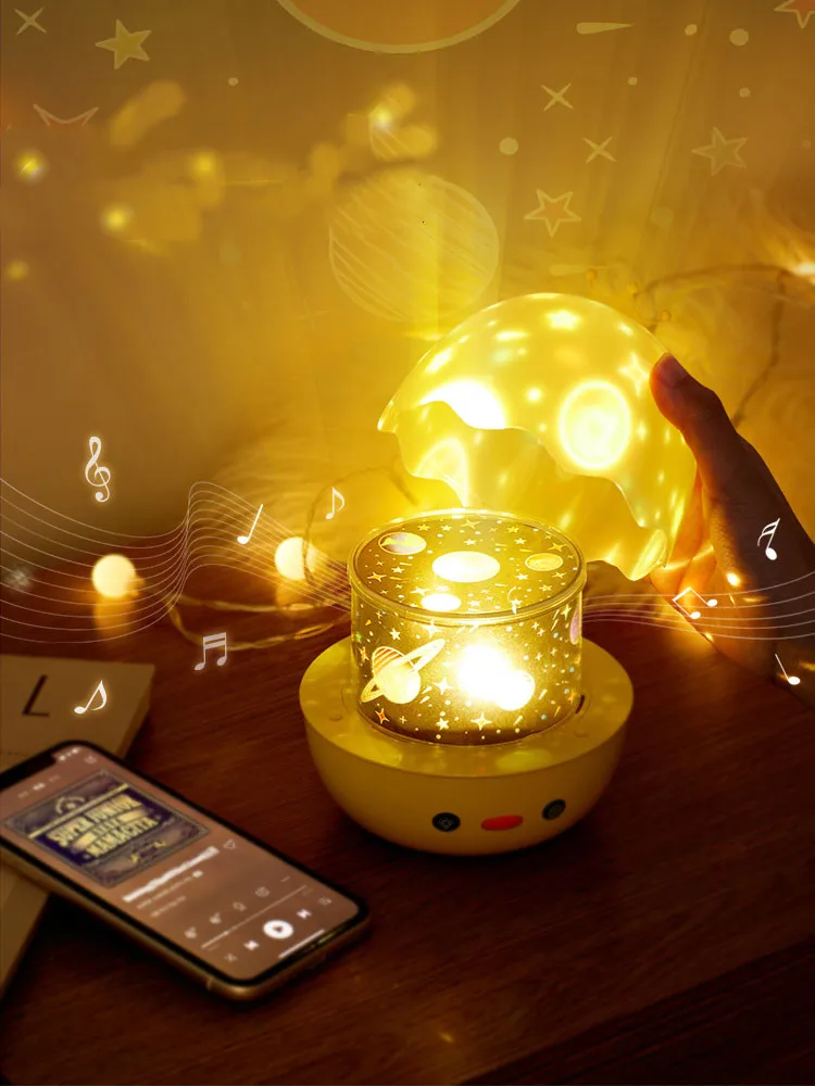 

Led Starry Sky Projector Lamp Star Light With Remote Adjust Volume Animal Night Light Cartoon Pattern LED Projection Lamp Gifts