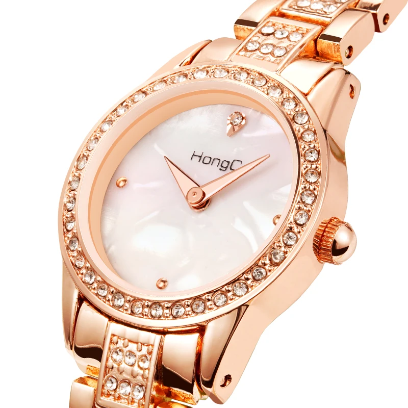 Часы RELOGIOSLAND GC6691T женские кварцевые модные с маленьким циферблатом со стразами