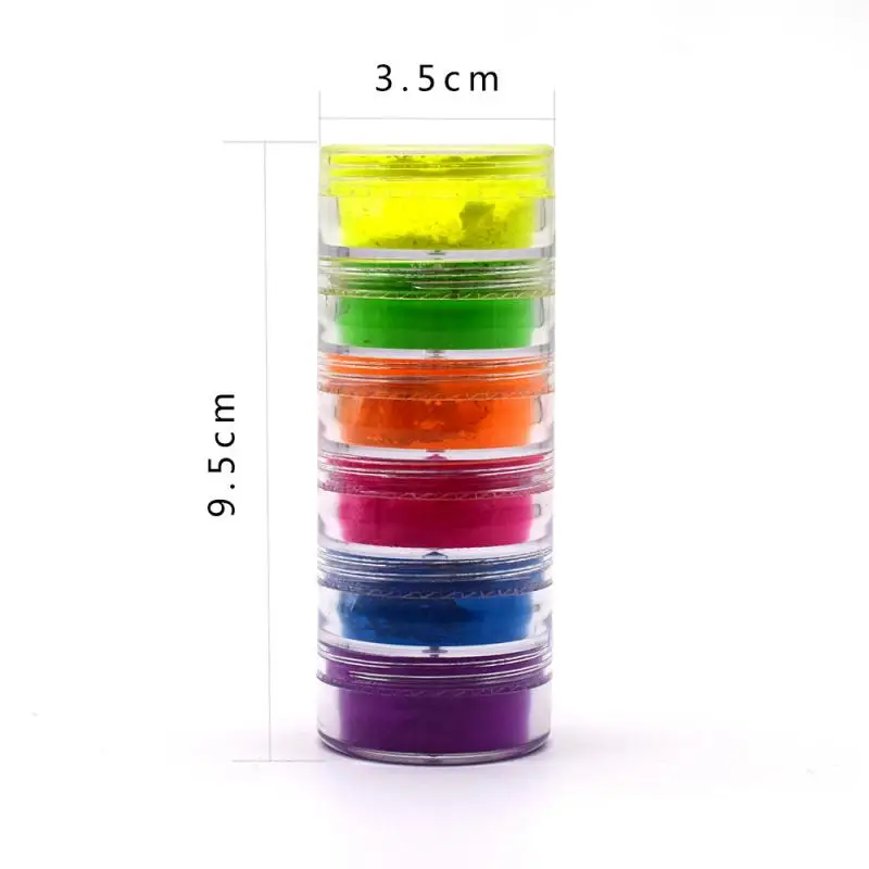 

6 Color/set Mix Neon Pigment Eye Shadow Makeup Palette Glitter Matte Eyeshadow Powder Face Body Nail Art Cosmetics Tools TSLM2