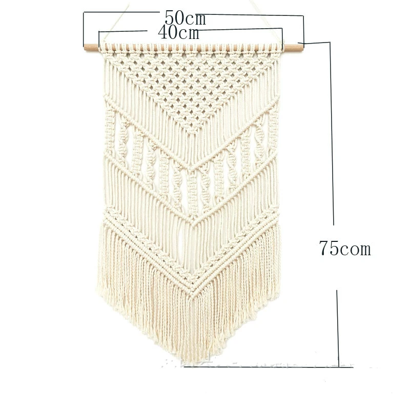 Macrame Boho Tapestry Wall Hanging Hand-woven Home Decoration Accessories Nordic Art Tassel Apartment Dorm Room | Дом и сад