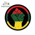 EARLFAMILY 13 см x 12,9 см для RASTA BLACK креативные автомобильные Стикеры виниловый материал мультяшный персональный декор