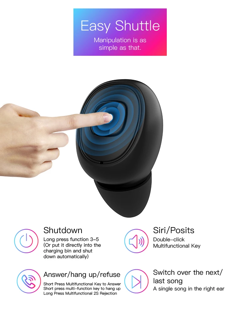 Беспроводные Bluetooth-наушники XI10s TWS игровая стереогарнитура с зарядным