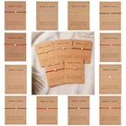 Новинка модные регулируемые плетеные браслеты из веревки для карт ювелирные изделия простые браслеты Make Wish Love Butterfly металлические браслеты для друзей счастливый подарок