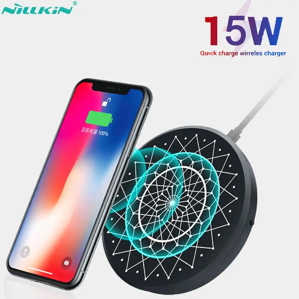 NILLKIN 15 Вт Быстрое беспроводное зарядное устройство для iphone 11 pro max Быстрая зарядка