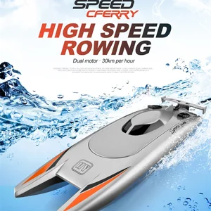2.4G High-speed Remote Control Boats RC Racing Boat 7.4V Capacity Battery 20KM/H Speed Remote Dual M