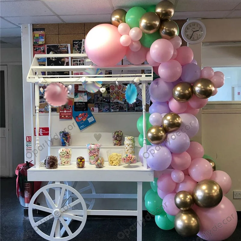 

112pcs Baby Shower Girl Birthday Party Decoration Balloons Pink Balls Metallic Gold Balloon Garland Wedding Party Decor Globos