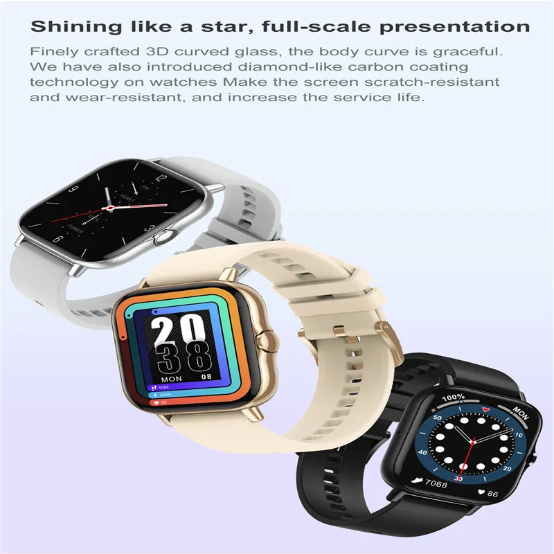 

2021 Smart watch DT94, Fashion Smart Bracelet, 1.78-inch Full-Screen Bluetooth For long-term Standby, Blood Pressure ECG Tracker