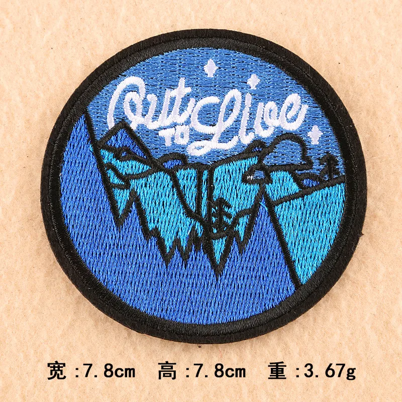 1 шт. 26 стилей круглый одежда вышитая нашивка-аппликация приклеивающиеся утюгом