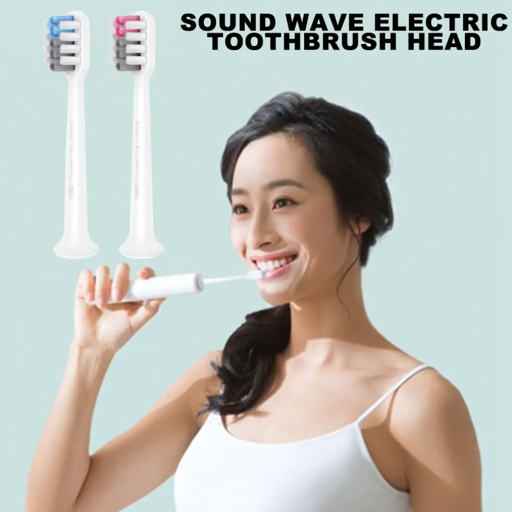 

Xiaomi Sonic Electric Toothbrush Replacement Head Cleaner Sensitive Soft Hair Replacement Brush Head 2Pcs Set