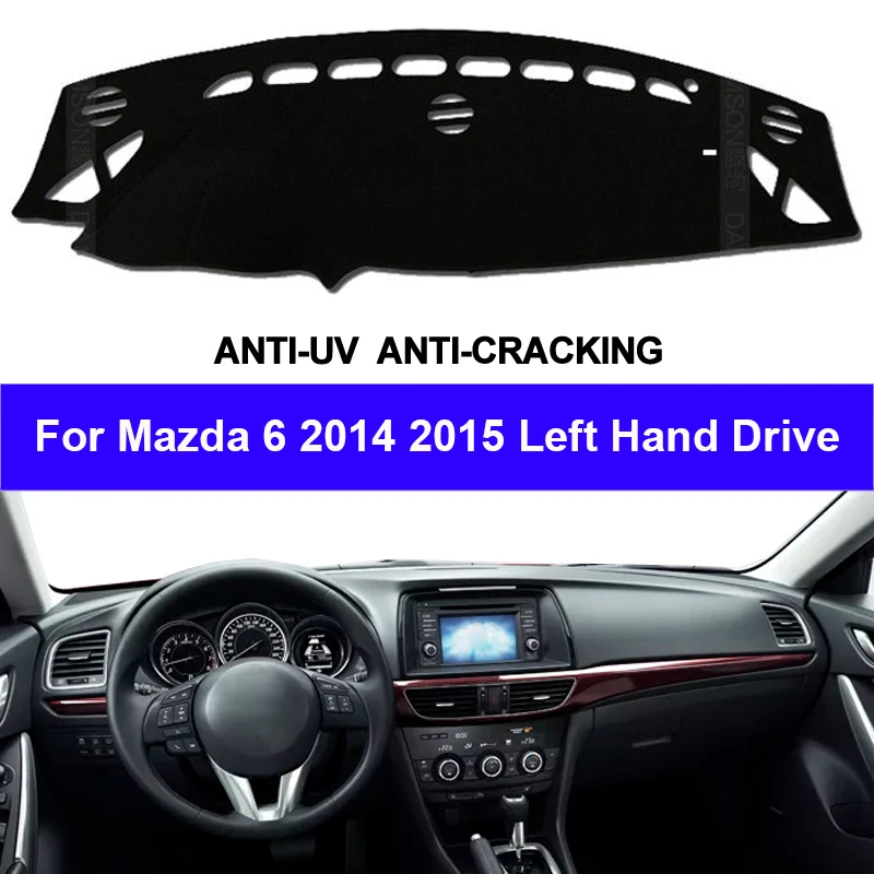 TAIJS Car Dashboard Cover Dash Mat For Mazda 6 2014 2015 Non-slip Sun Shade Automobile Pad Carpet Anti-UV Styling | Автомобили и