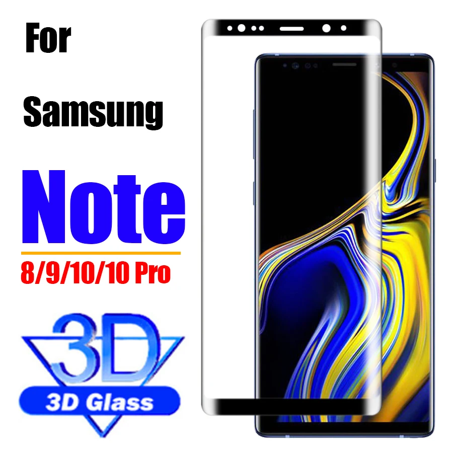 Защитное стекло для samsung galaxy note 10 pro закаленное 3D изогнутое note10 защитный лист
