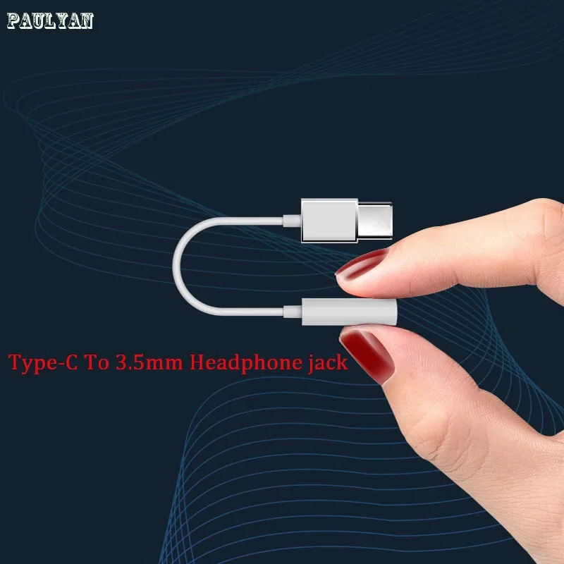 Адаптер для наушников со штекером AUX Type C на 3 5 мм Huawei Mate 20 P30 pro Xiaomi Mi 8 9