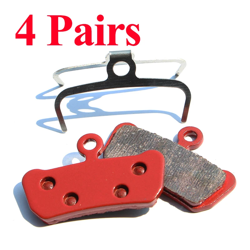 

4 Pairs (8pcs) Red Mountain Bike Disc Brake Lining 37.5*23.5mm For AVID ELIXLIR TRAIL/E7/E9/XO/GUIDE RSC Bicycle MTB Parts