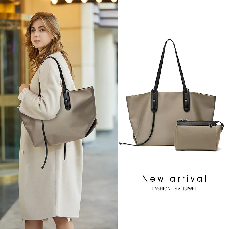 

New Fashion Simple Lady Tote Large Oxford Buttot Bag Shoulder Bag Sacos De Mujer De Vestir Bags for Women 2020