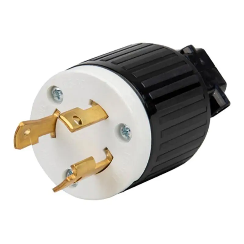 

20 Amp, Plug NEMA L5-30P 250V, Locking Plug ,Industrial Grade, 3 Pin Male #