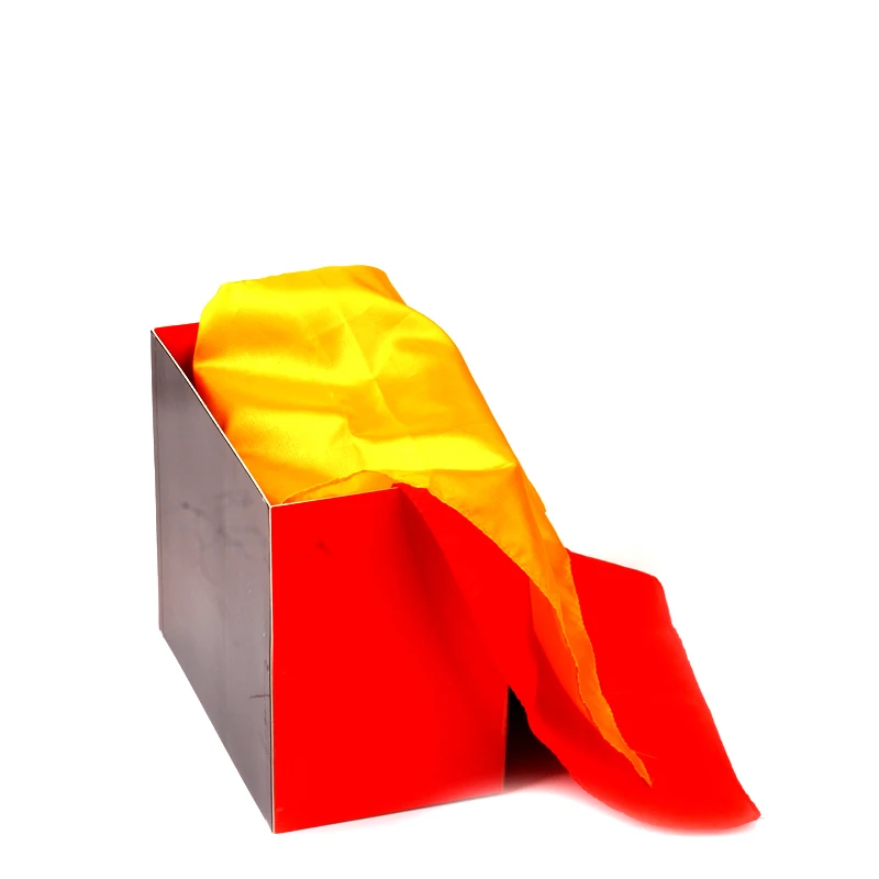 

Silk Fountain Box 2 Magic Tricks (Silks Not Included) Silk From Empty Box Magic Props Stage Scraves Accessories Gimmick Props
