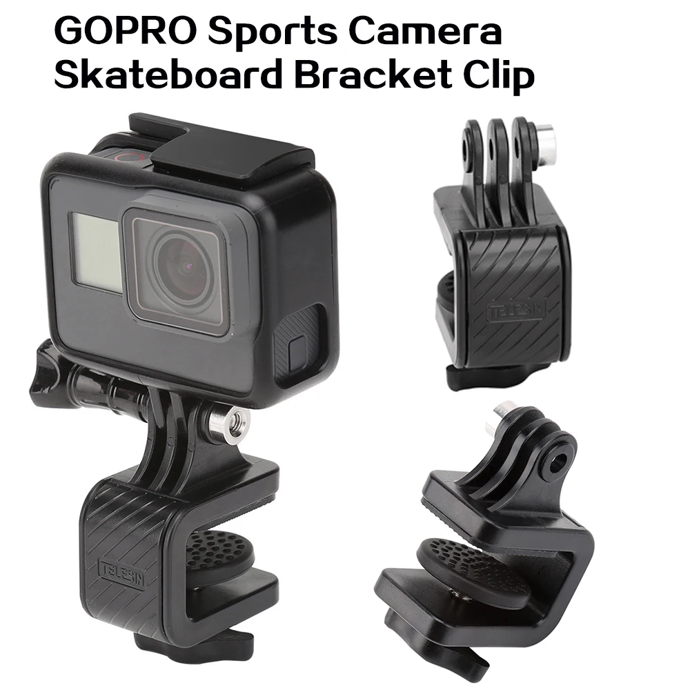 

Gopro Hero 10 Sports Camera Universal Skateboard Bracket Clip Can Clip Thickness 1.5cm Skateboard Bracket Clip