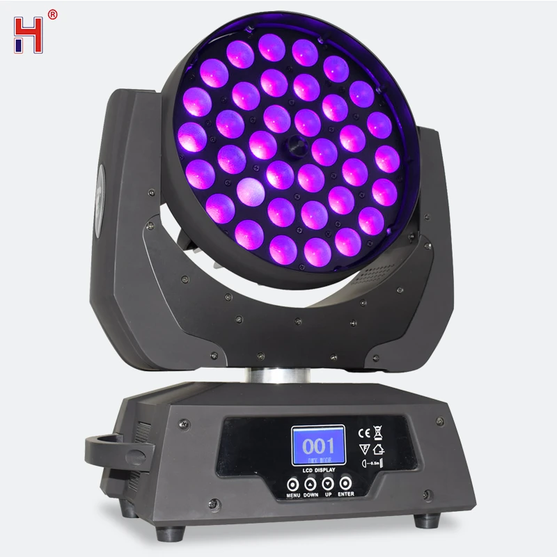 Светодиодный зум движущийся световая головка 36X12W Лира RGBW DMX луч вращающийся