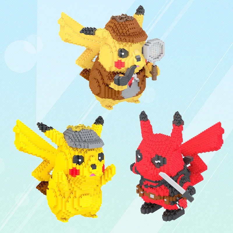 

Cartoon 3D Model Building Blocks Bricks Classic Animation Assembled Building Blocks Movable Character Model Building Block Toys
