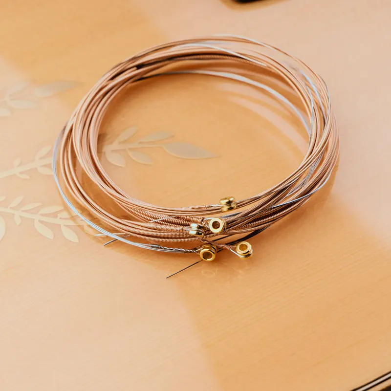 gsa 010 6 teilelos gitarre saiten hohe qualität akustische string für akustische holz elektrische gitarren bass teile musical zubehör