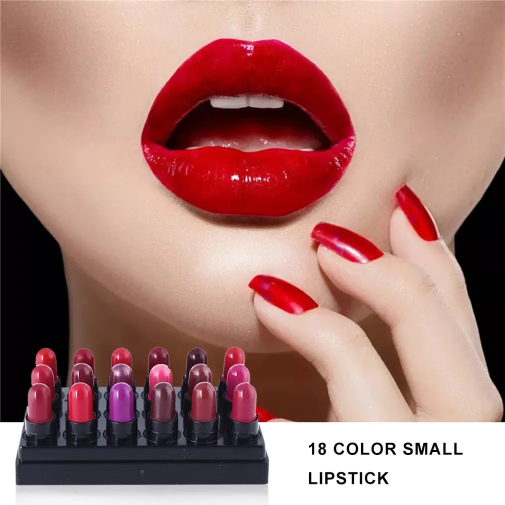 Специальное предложение 18 цветная маленькая губная помада ebay AliExpress