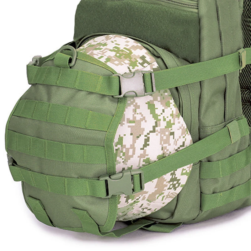 

45L Military Army Backpack Trekking Bags Camouflage Rucksack Molle Tactical Bag Camping Sac De Travel Backpacks with Helmet Pack
