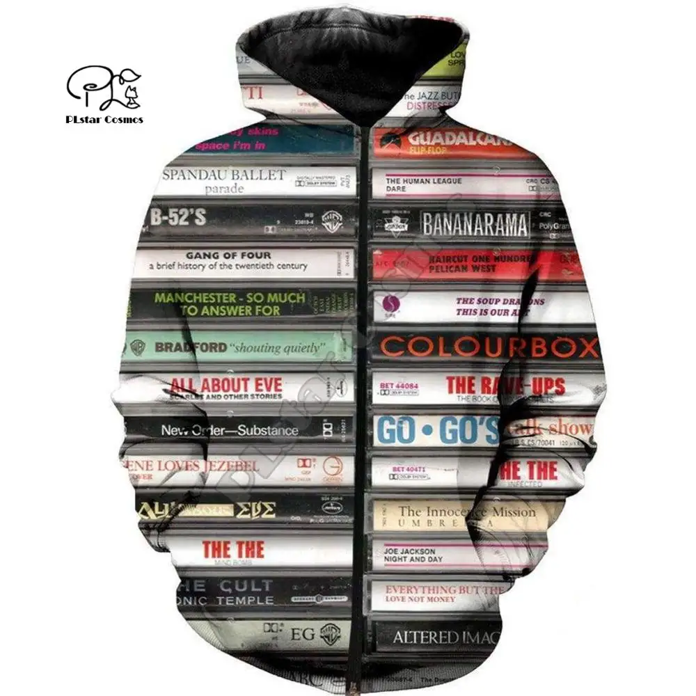 PLstar Cosmos Кассетный музыкальный Модный повседневный спортивный костюм 3DPrint