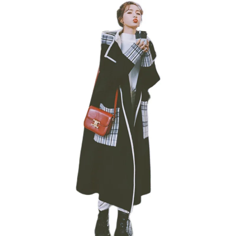 

Women Winter Long Overcoat Outwear Preppy Coat Loose Plus Size Cardigans Long Sleeve Manteau Femme Hiver Elegant Thicken 2020