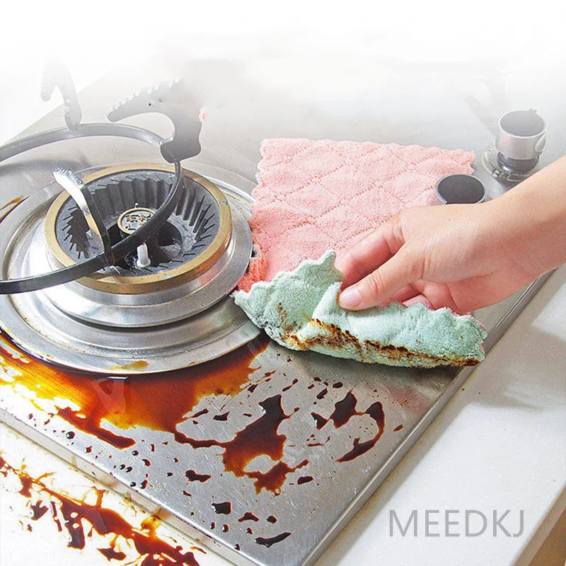 5 шт. кружевная флисовая салфетка для мытья посуды | Дом и сад