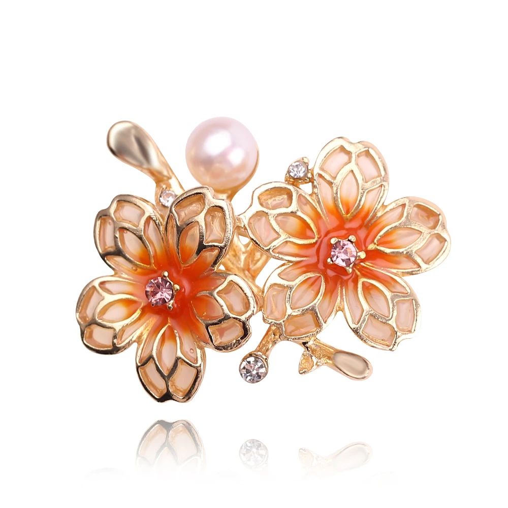 Новинка 2020 Популярные серебристые стразы цвета розового золота с жемчугом сливы