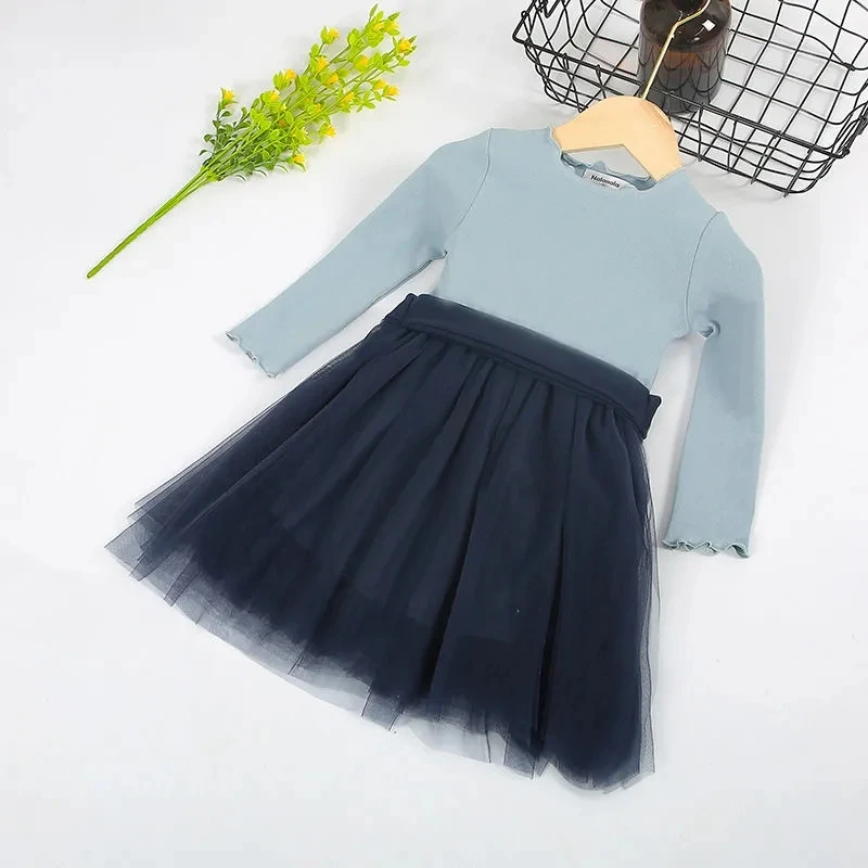 

Girl Dress Spring Summer Baby Dress 2021 New Long-sleeved Short-sleeved Dress For Kids Puffy Dress Children's Princess Dress