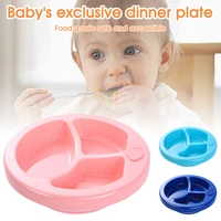 baby feeding tray safety silicone suction cup bowl is easy to clean and leak proof 3 compartments grid bpa free baby tableware