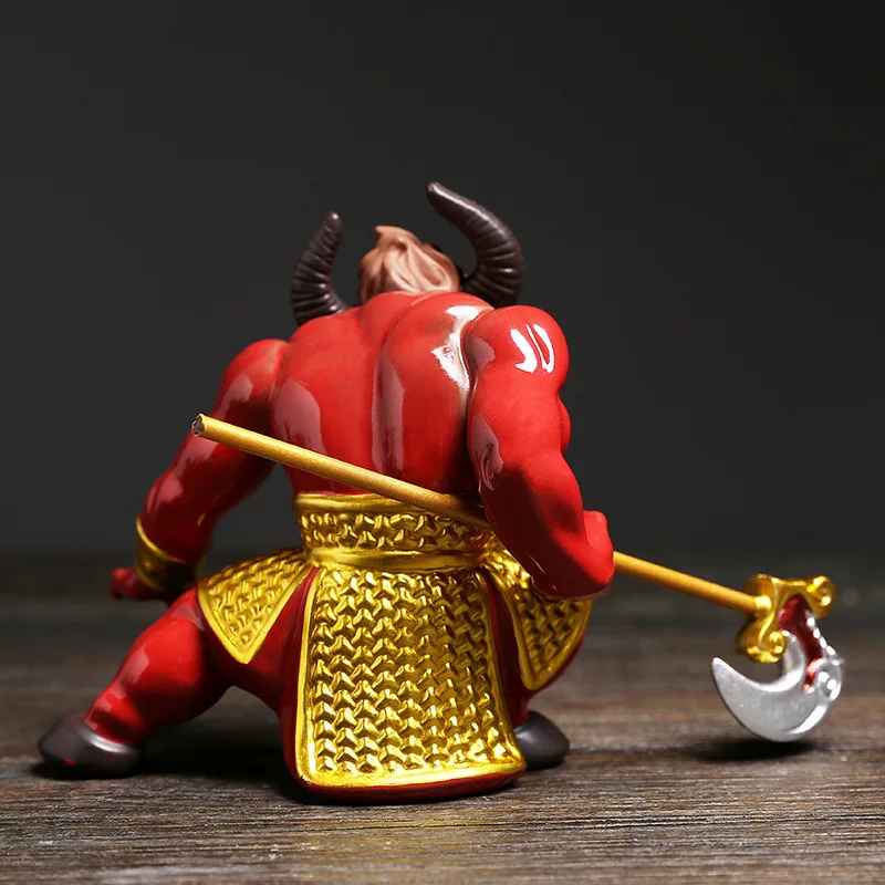 

Creative Ceramic Bull Demon Statue Handmade Sculpture Modern Art Home Decor Animal Cattle Figurines Decorative Crafts Ornaments