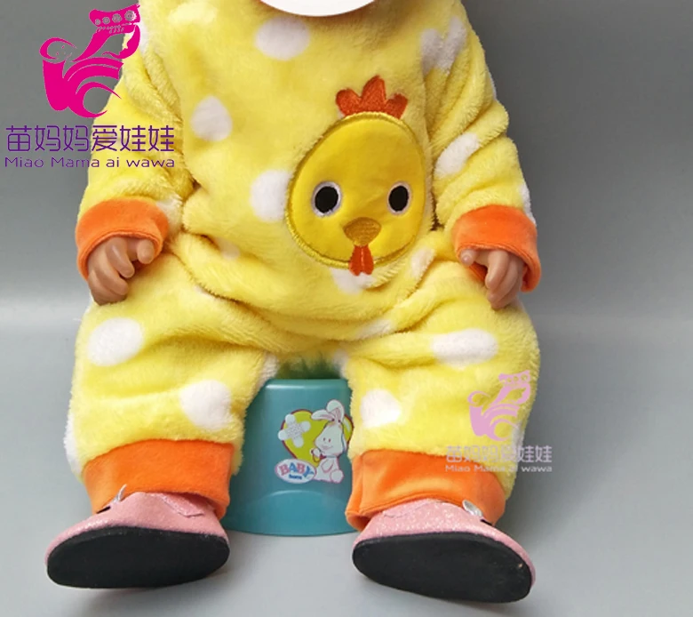 Одежда С Рисунком Тигра шапка для маленьких кукол 43 см костюм 18 дюймовых девочек