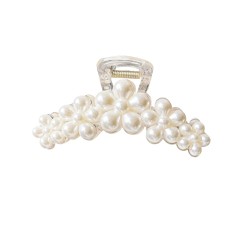 

Elegant ~ All-Match Pearl Large and Small Female Korean Simple Hair Clip Adult Hair Clip Headdress Updo Hair Claw