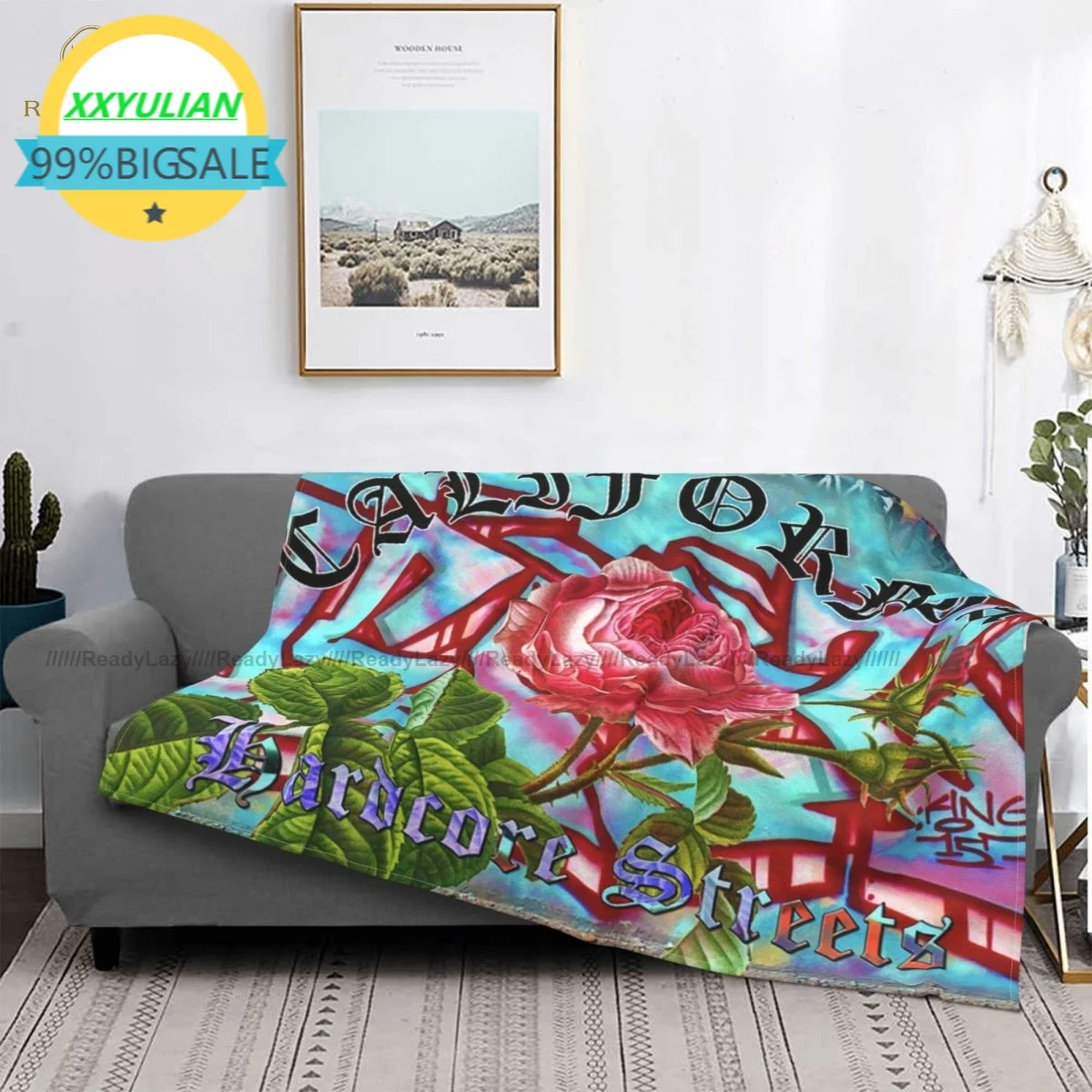 

Hardcore Blanket Fashion Big Bedspread Fleece Winter Soft Blanket
