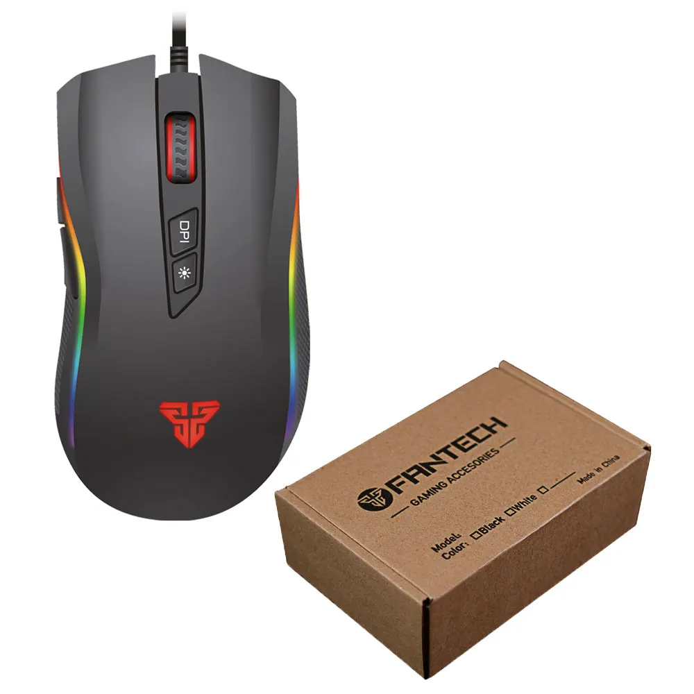 Fantech X4S Проводная игровая мышь 4800 dpi 6 кнопок макро для мыши геймера эргономичная мышь мыши игровая мышь для CS PUBG - Цвет: X4S BOX1