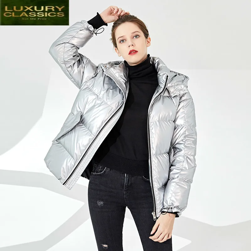 Kopen Jas Witte Eendendons 2021 Winter Jas Vrouwen Dames Jassen Licht Down Jas Dikke Warme Kleding Chaqueta Mujer Hiver 8003
