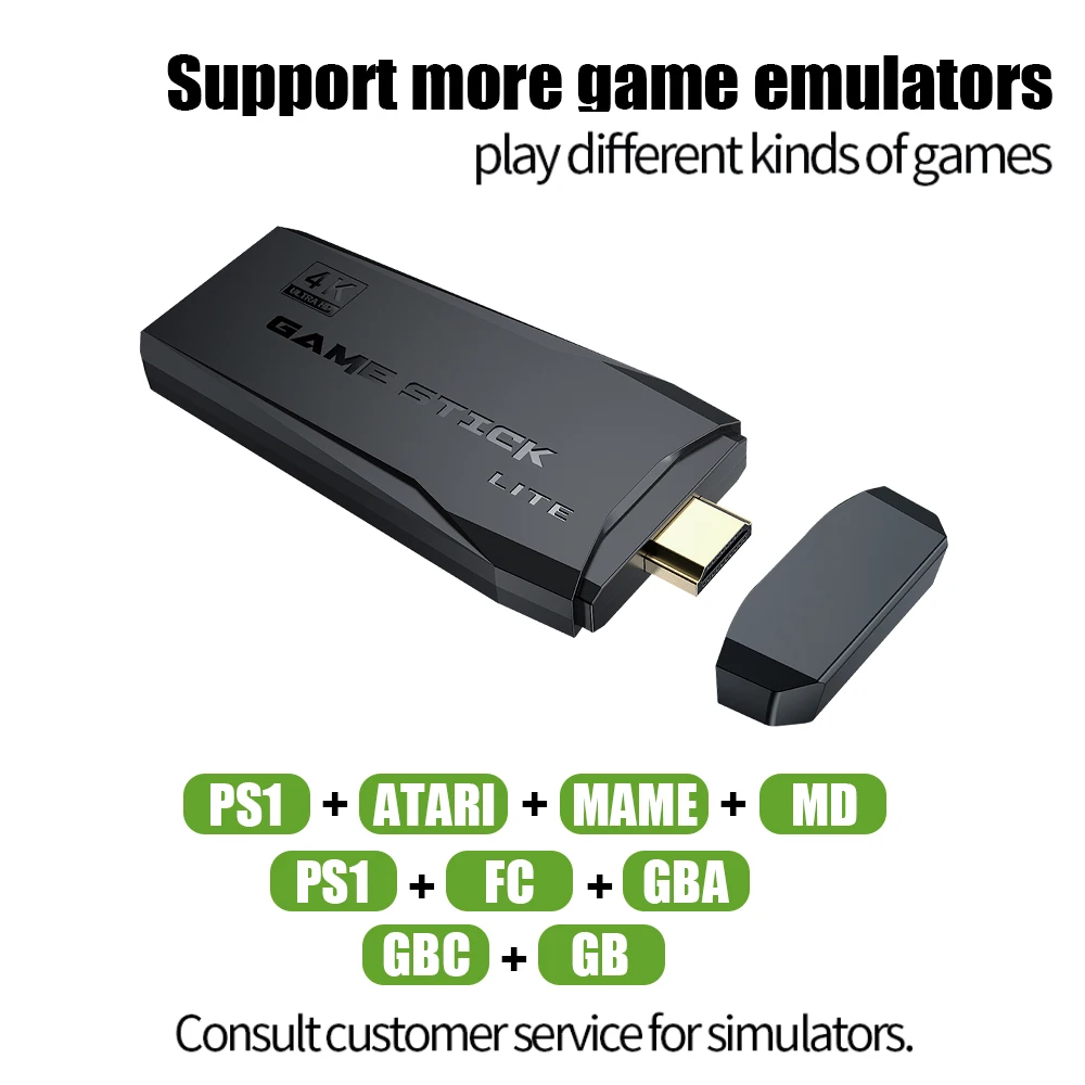 Игровая консоль Ewwke M8 2.4 ГГц двойной беспроводной контроллер игровая 4K 10000 игр 64