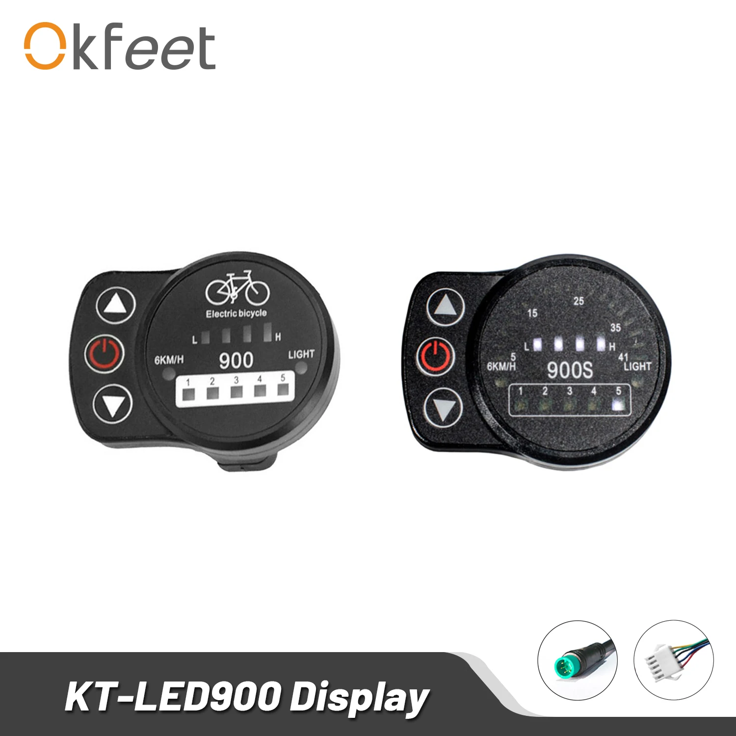 

Okfeet KT led 900s 900 ebike Display Electric Bicycle 36V 48V LED Display For Electric Bike