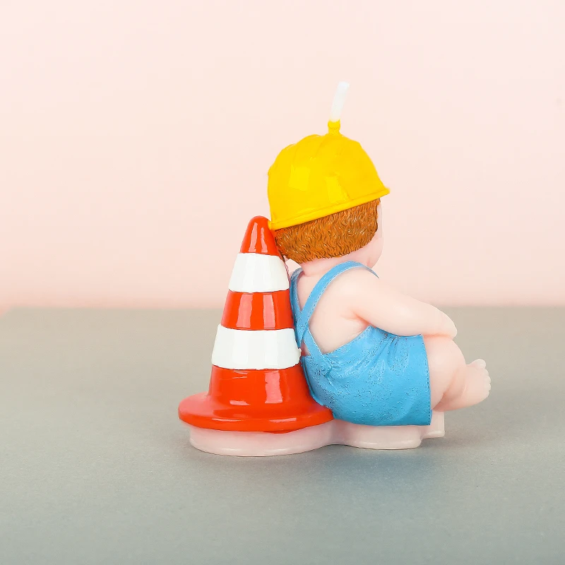 Маленький инженер Бездымная свеча детский душ Крещение День Рождения вечерние