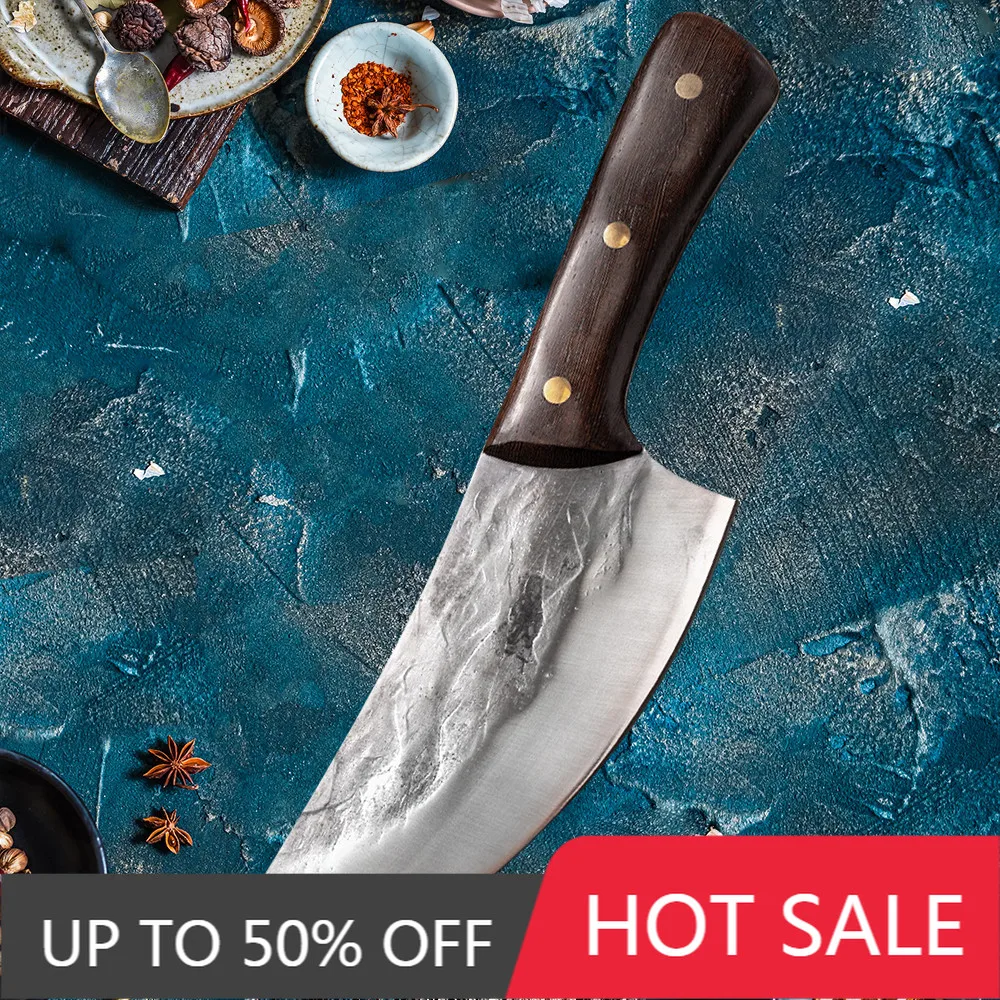 

Кованый нож для убоя, кованый нож для мясника, пилинг из свинины и мяса, кованый нож из нержавеющей стали с высоким стандартом, Scimitar для куриц...